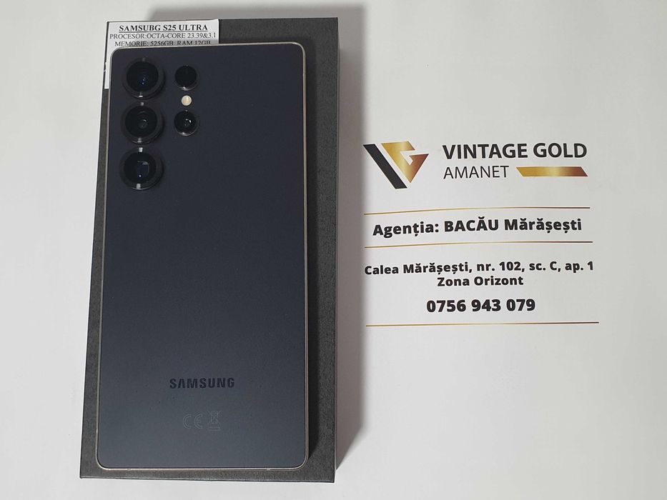 Samsung S25 Ultra 12/256 GB-Vintage Gold Bacau Marasesti