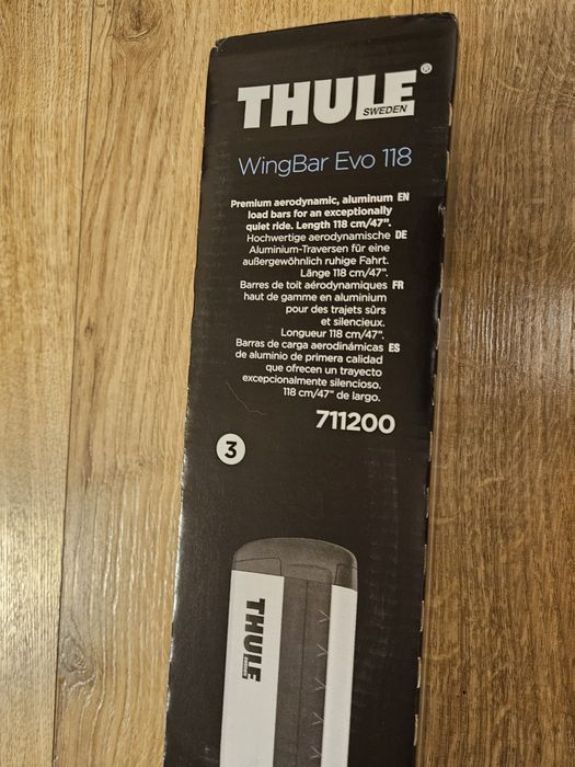 Set bare transversale din aluminiu THULE WingBar EVO 118 711200