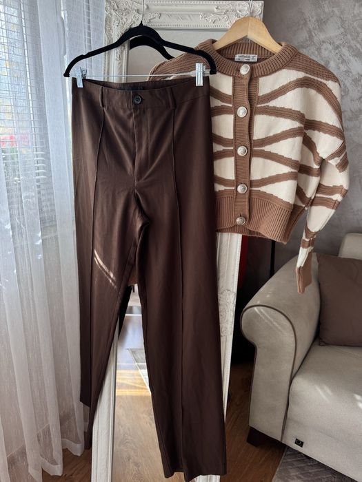 Кафяв панталон Pull and bear