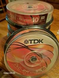 Tdk dvd-rw 4,7gb  10 disc pak.