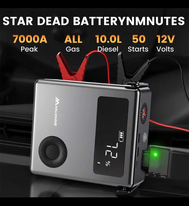 Starter Auto 7000 Amperi cu incarcare de 65w
