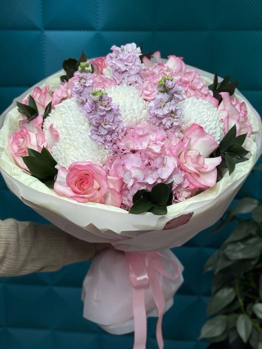 Goztenziya jivoy tabiy buket gullar