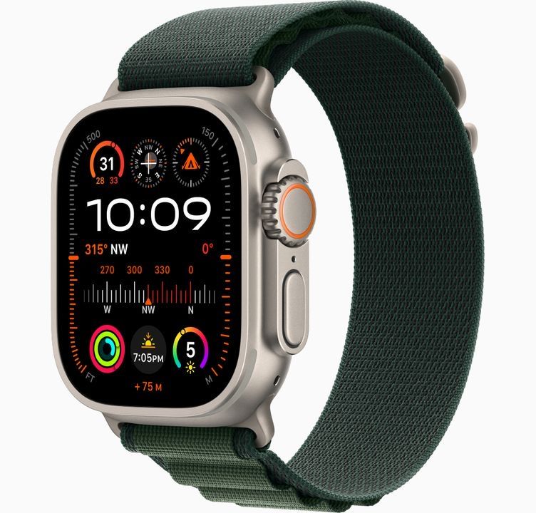 Часы Apple Watch Ultra 49mm Alpine loop green
