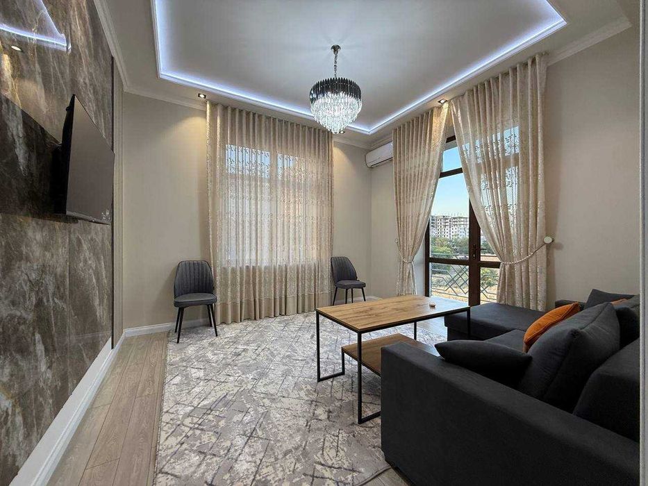 2-комнатная квартира в новостройке, ЖК Sayram Elite, метро Пушкина