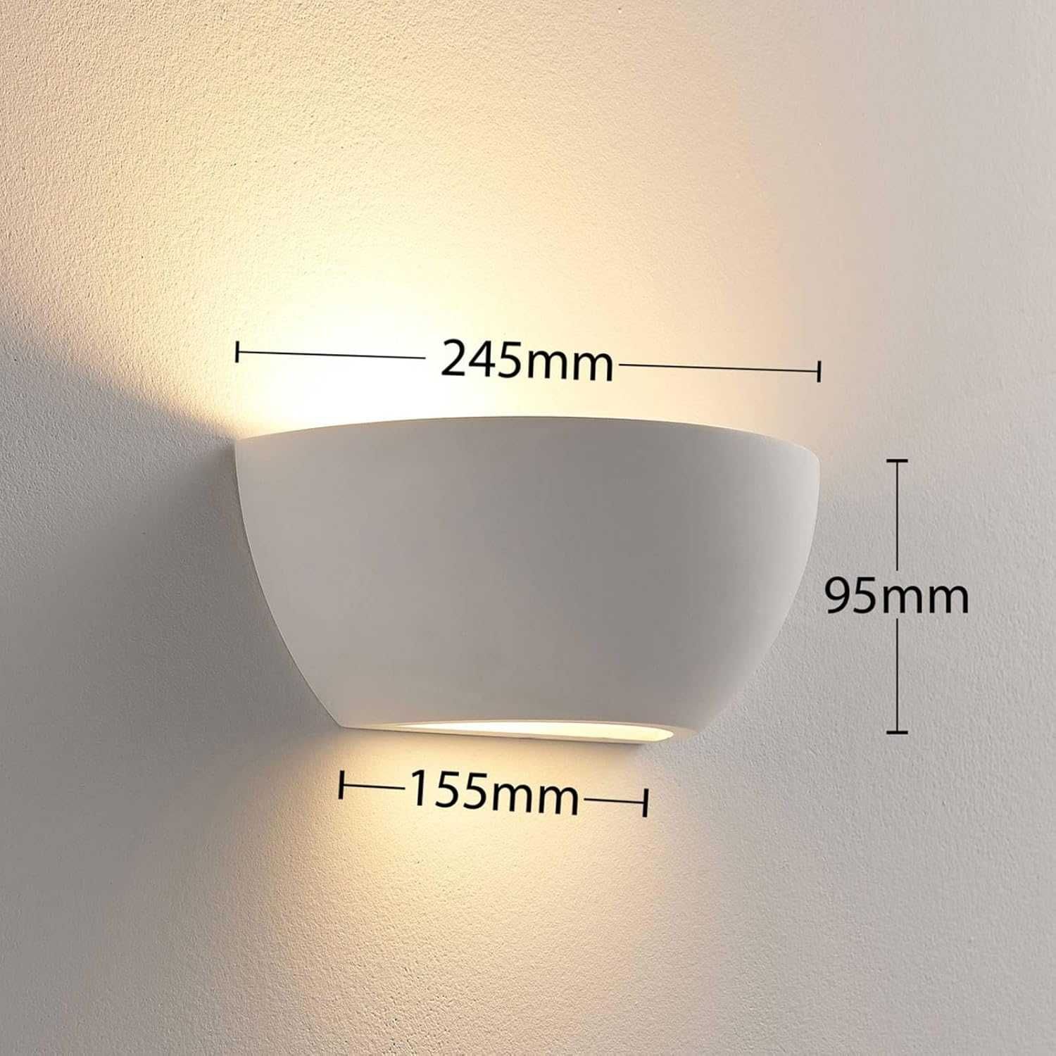 Lampă de perete Lindby 9621320 lumină în sus și în jos,