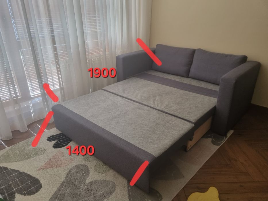 Диван 1700х900/ Разтегателен/ с ракла