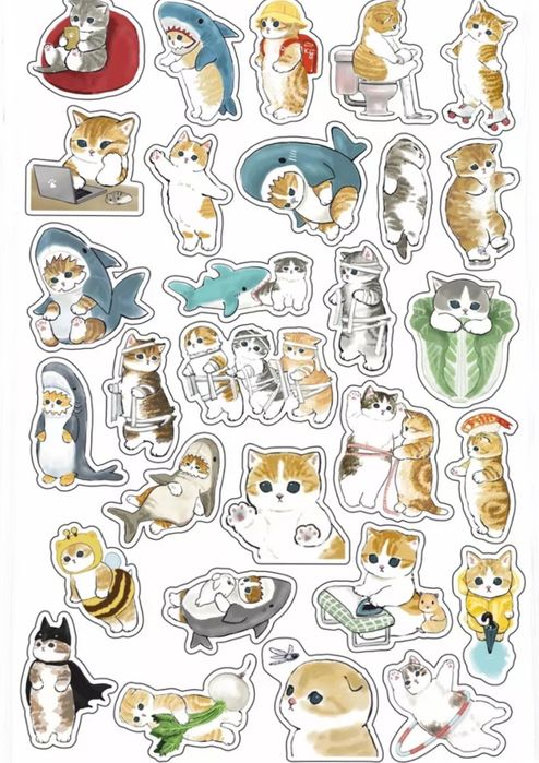 Наклейки с котами