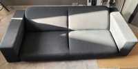 Двуместен клик - клак диван, 2 m x 0,80 m, графитено сив, ултралек