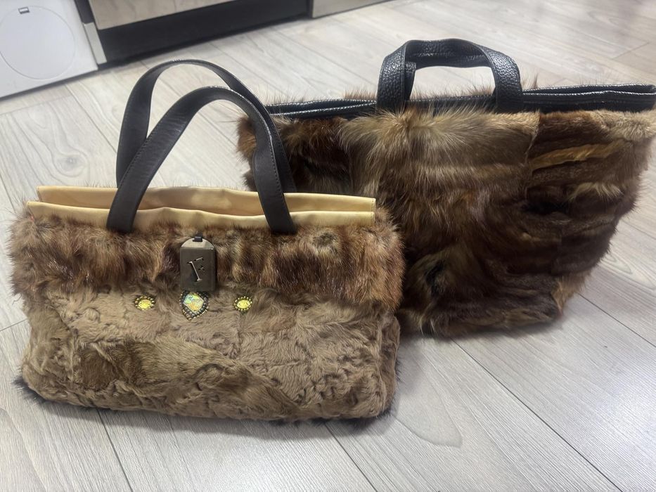 Чанти естествена косъм лисица