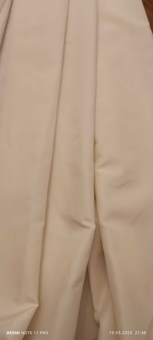 Draperii alb murdar crem VidaXL