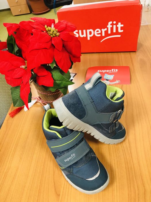 Ghete baia SUPERFIT-marimea 30,inter19,5cm,piel,Gorex, Salomon,Geox