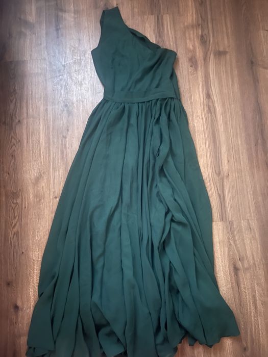 Официална зелена рокля