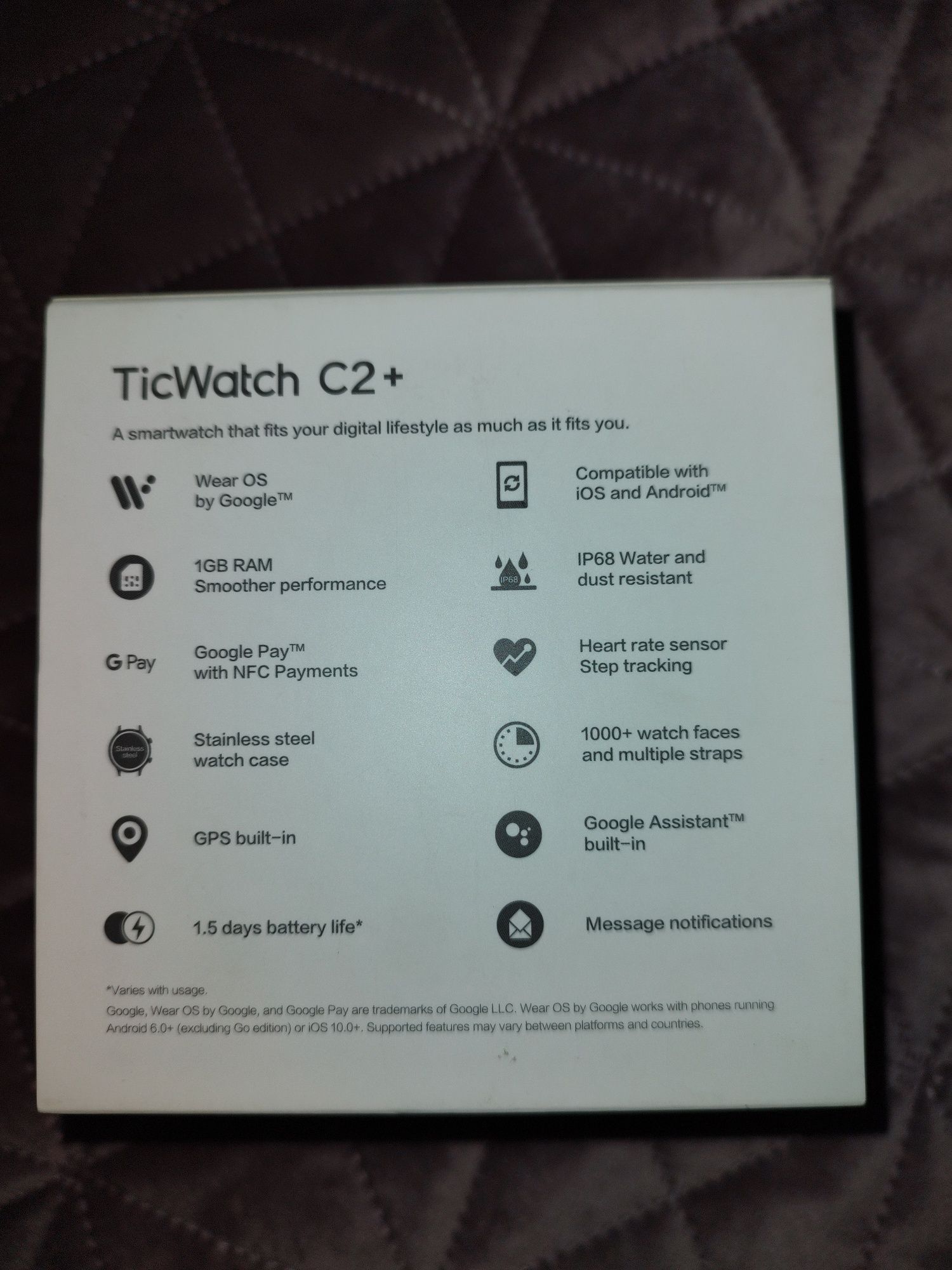 Ticwatch C2+ rose gold