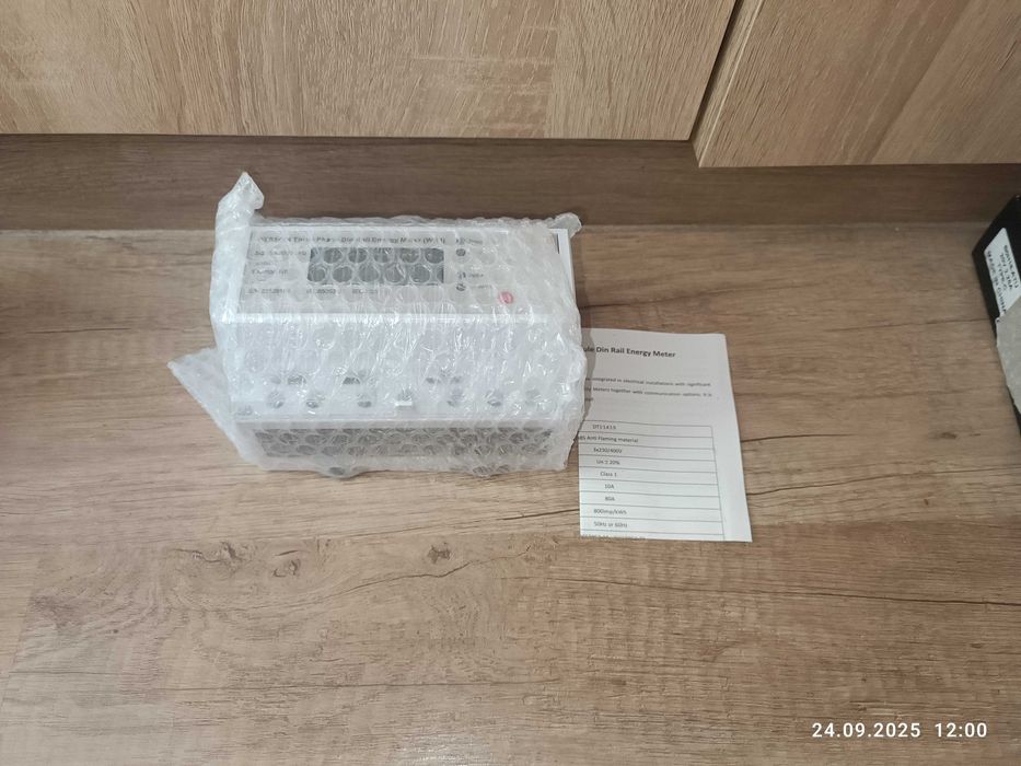 Трифазен WiFi електромер DTS1419 Tuya – 80A, DIN шина