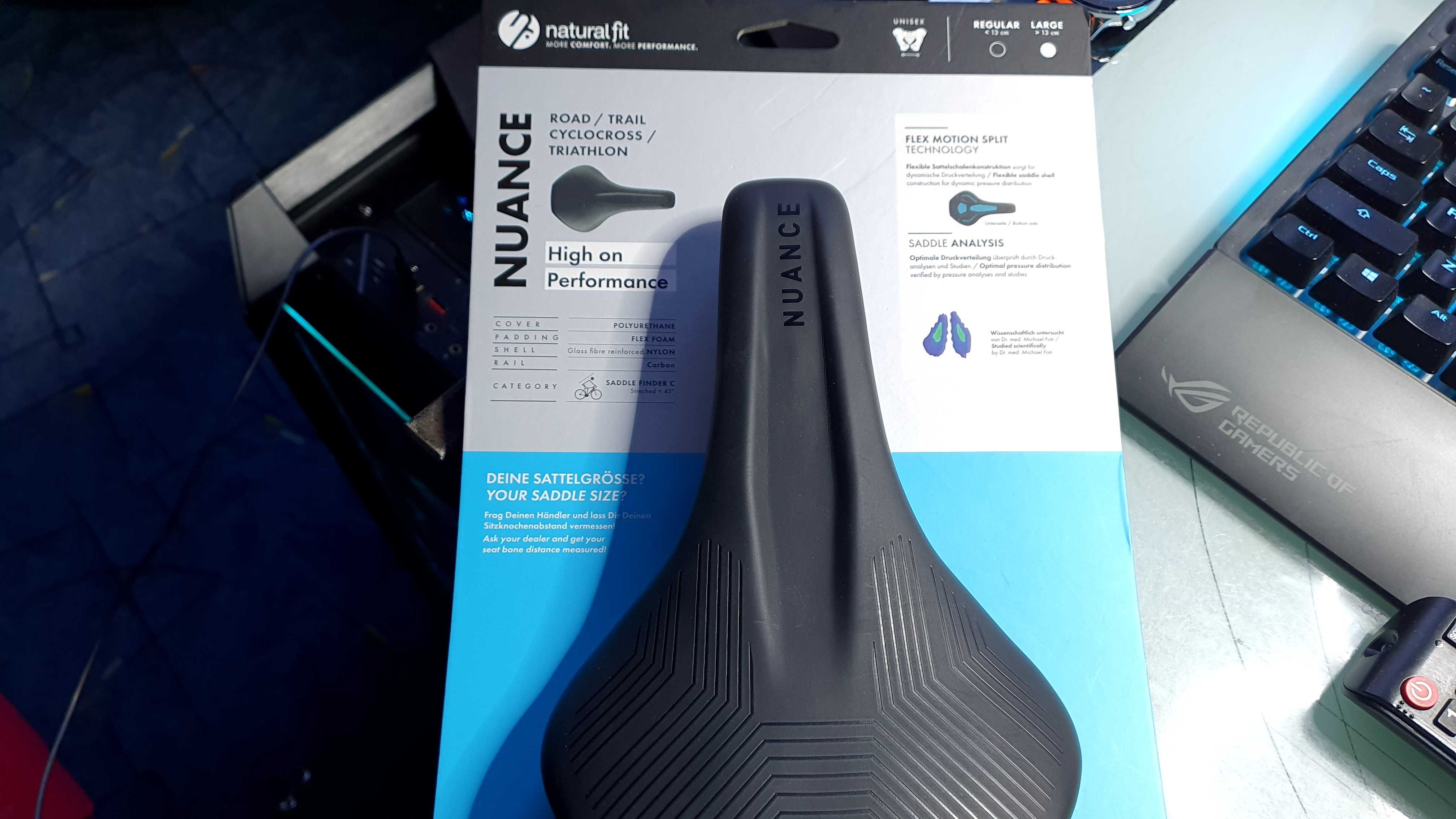 Sa Natural Fit Saddle Nuance sine din carbon