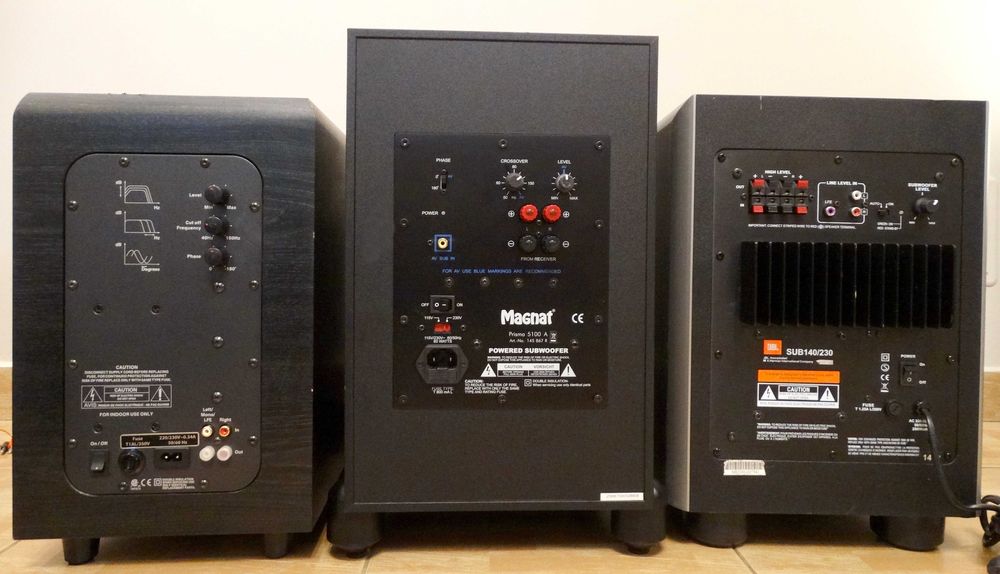 Subwoofer Activ JBL sub 140/230, Infinity Alpha 10, Magnat Symbol 5100