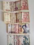 Bancnote vechi de 500, 10.000, 50.000 lei