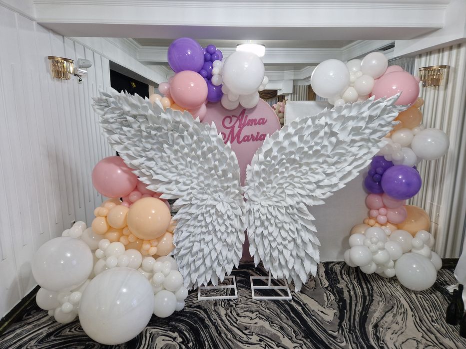 Arcada De Baloane De Inchiriat Gender Reveal Aripi De Inger