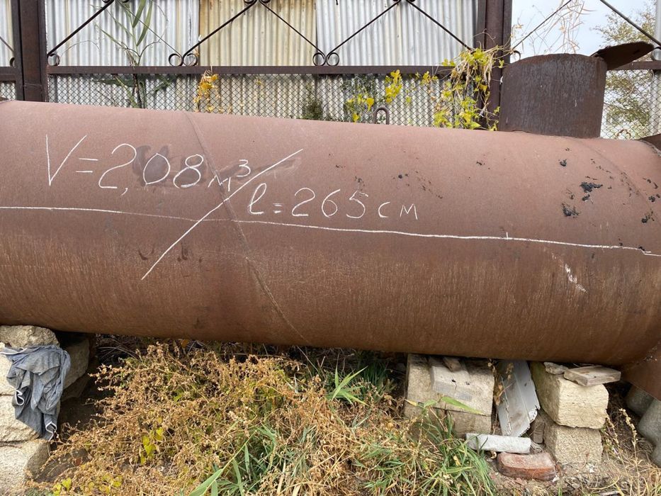 Емкость стальная использовали для воды