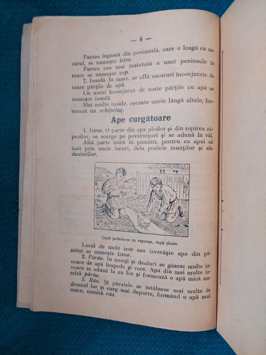 Manual scolar Geografia Romaniei 1927