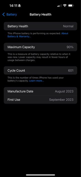 Iphone 15 PRO MAX 256GB, Culoare Titanium White, 90% stare baterie