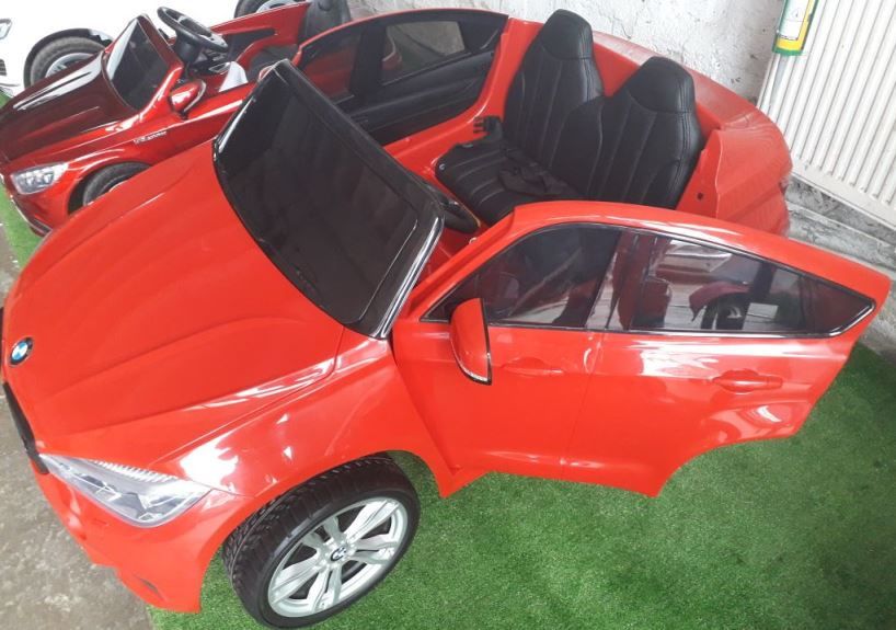 Masinuta electrica pentru copii BMW X6M XXL cu 2 locuri, roti EVA Rosu