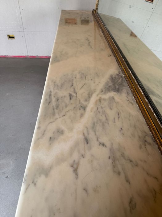 Mobila Vintage cu oglinda și blat de Marmură