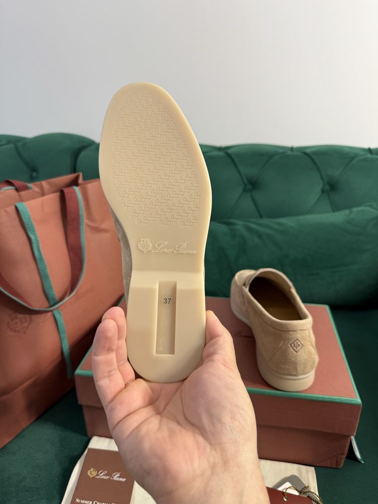 Mocasini Loro Piana piele naturala 100% Full Box colectie noua