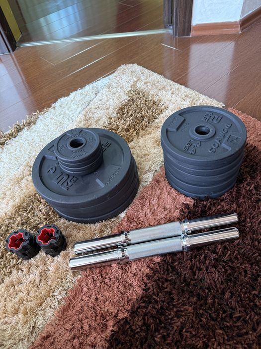 Vand set ganter+banca de abdomene+banca de bench press