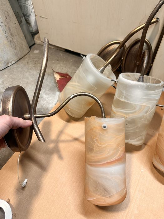 Италиански осветителни тела с венецианско стъкло