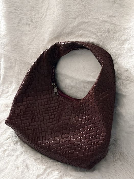 Чанта Бордо, мека кожа