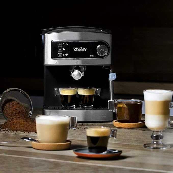 Ръчна еспресо кафемашина Cecotec Power Espresso 850 W, 20bar,1,5L