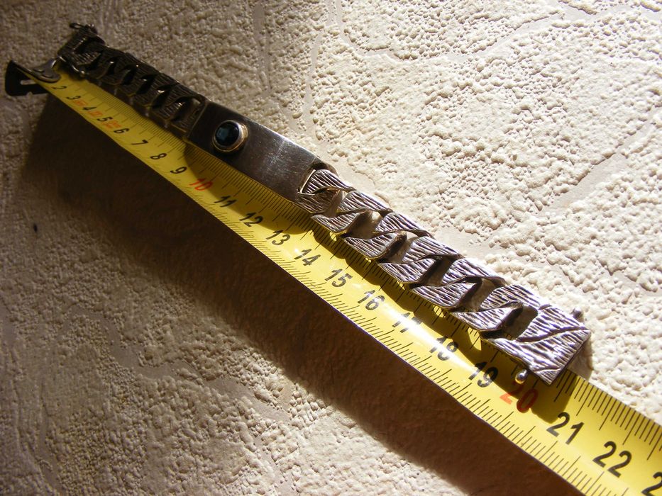 Уникална Масивна Сребърна Гривна