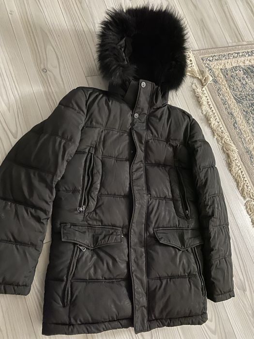 Зимняя мужская тёплая куртка 46