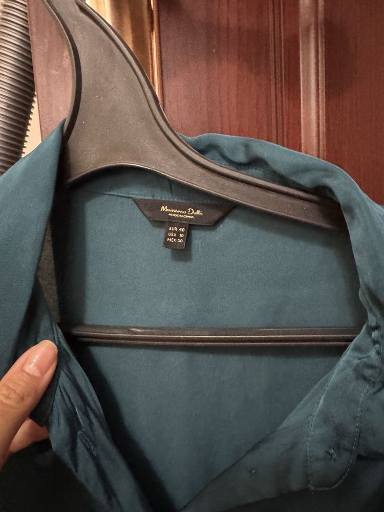 Шелковая рубашка Massimo dutti