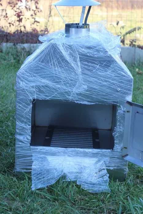 Ciubăr din fibră de sticlă cu soba - 2 m diametru, 6-7 persoane