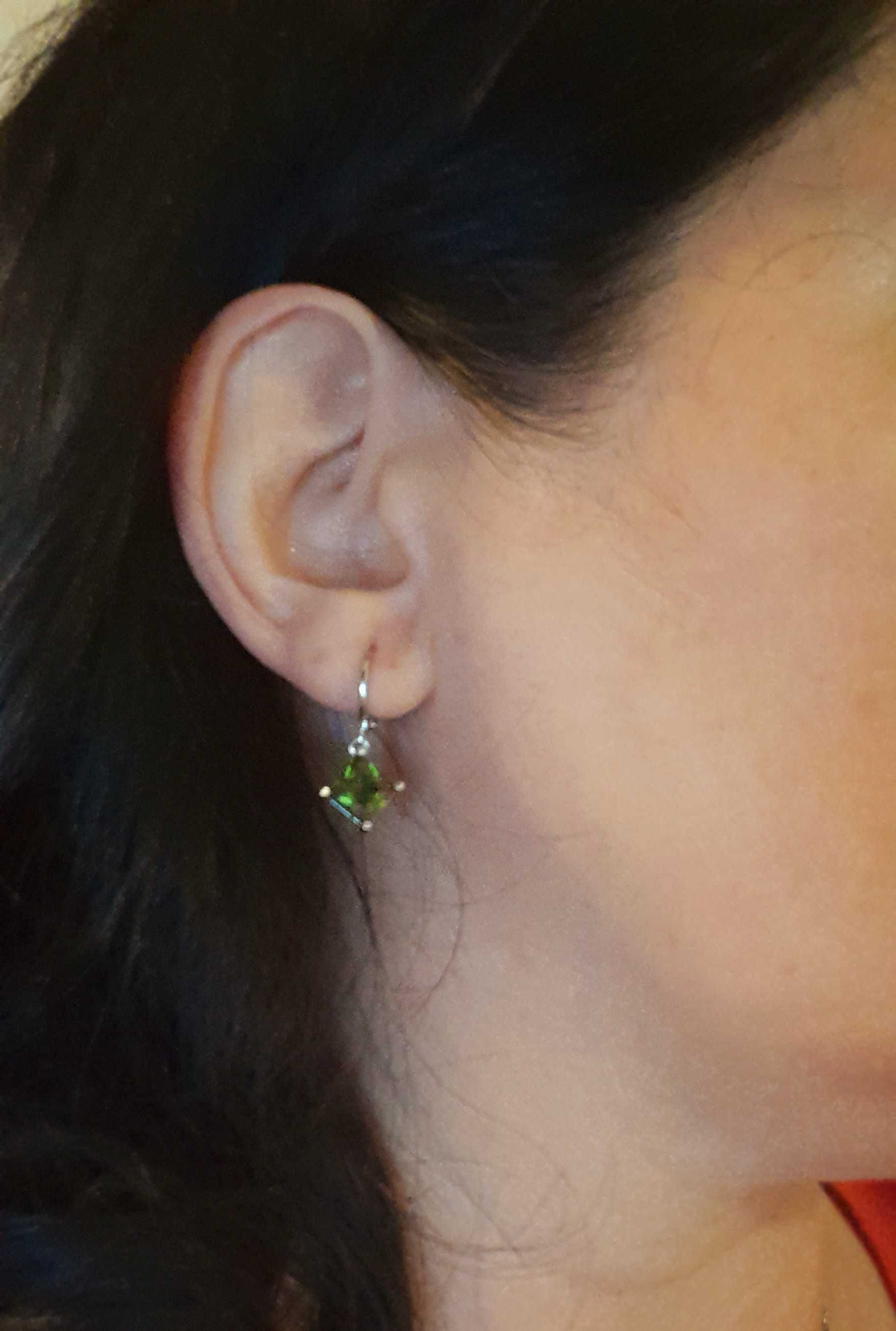 Set bijuterii argint cu zirconiu verde