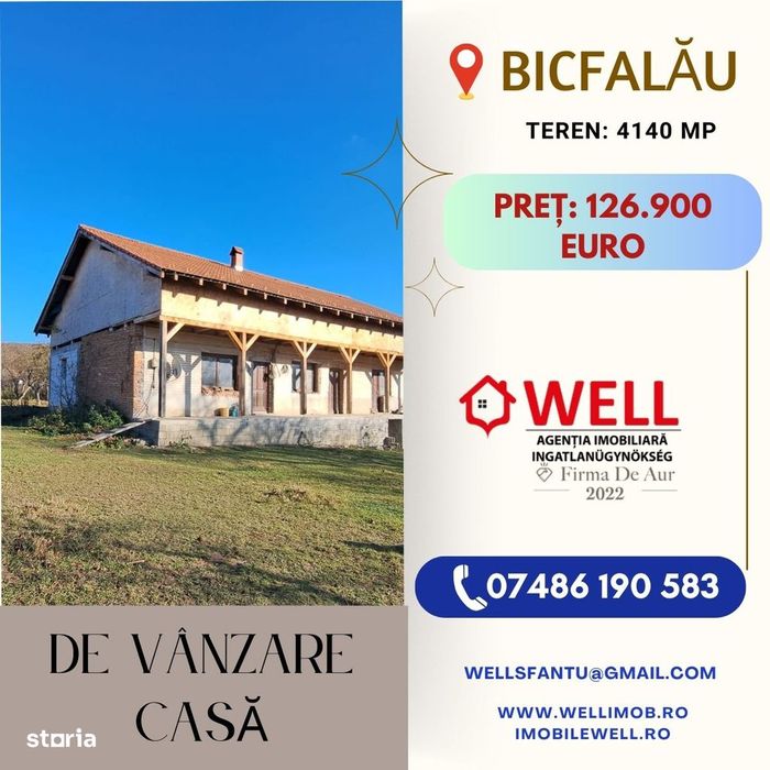 De vânzare casă din cărămidă în Bicfalău!