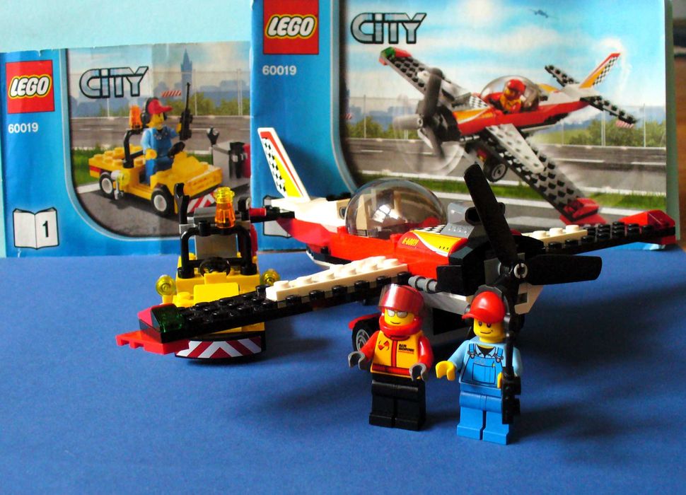LEGO City Камиони 60020, 60025, 60060 и каскадьорски самолет 60019