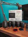 Obiective Samyang V-AF (24MM/35MM/45MM) + AF 75MM f1.8 montura Sony