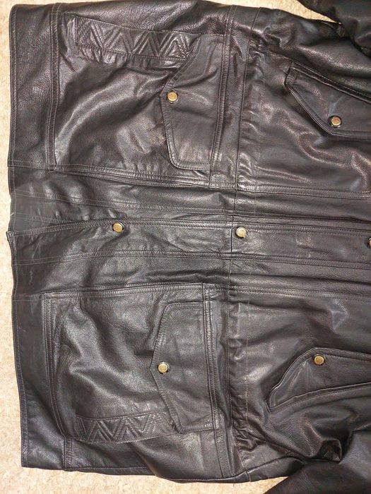 Geaca din piele naturala,de barbati,marime mare