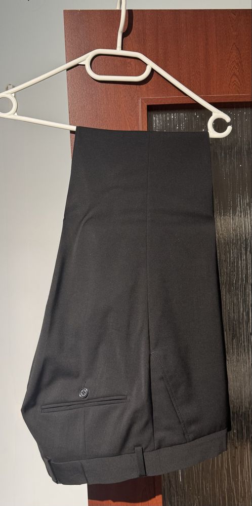 Costum Seroussi Negru Slim Fit Marimea 50