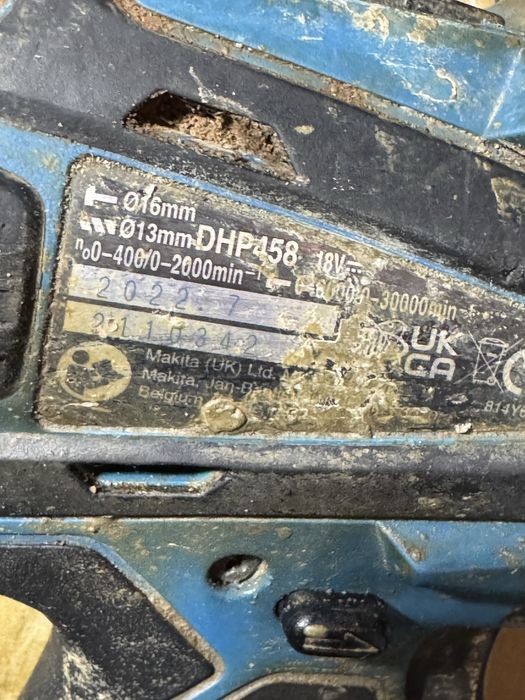 Autofiletanta makita DHP 458 mandrina metalica