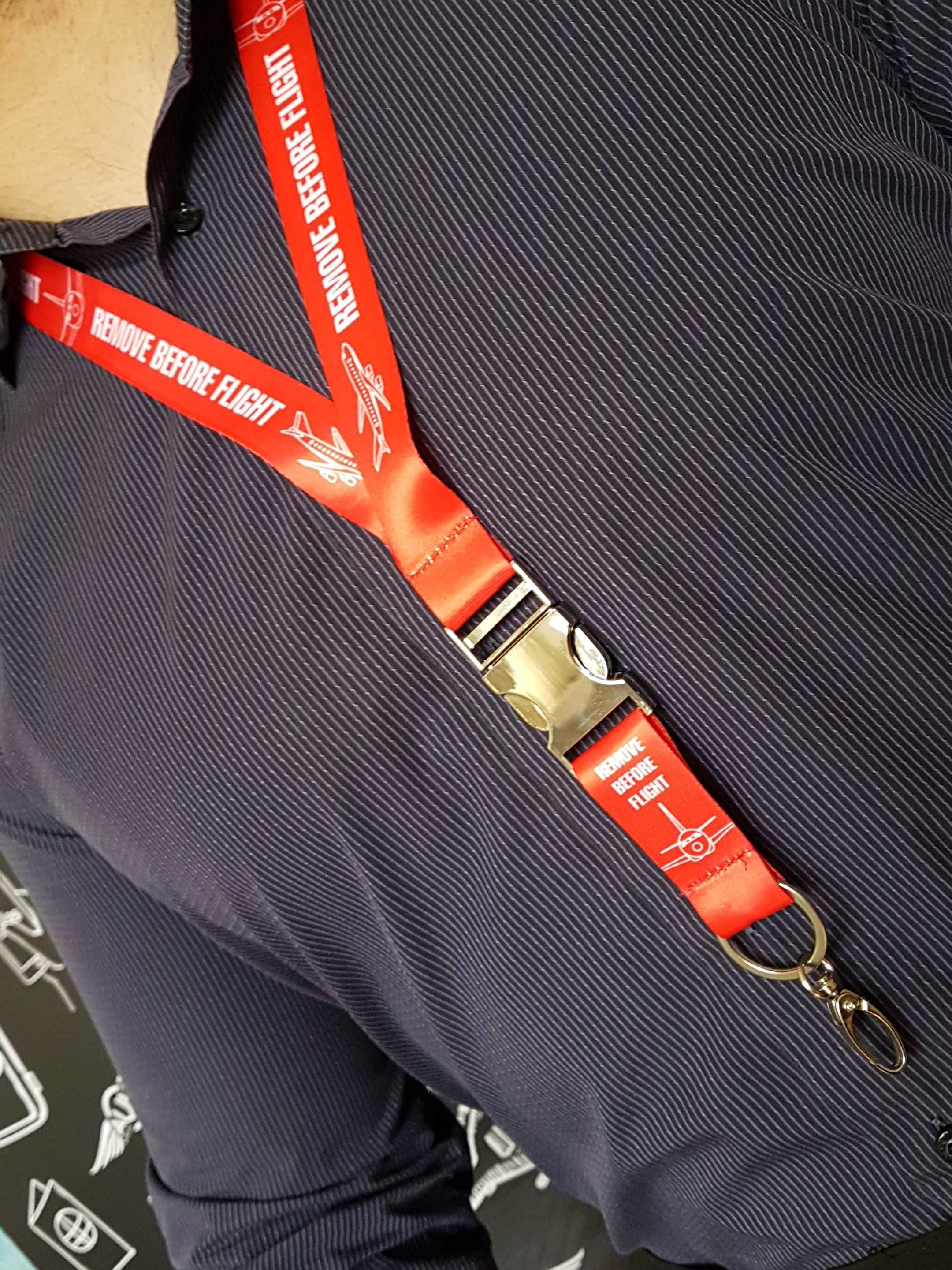 Лента для бейджей Remove before flight, металл