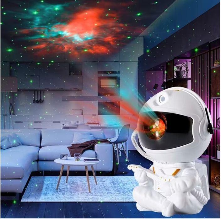 Astronaut Lampă de veghe de noapte pentru copii cu proiecție pe tavan