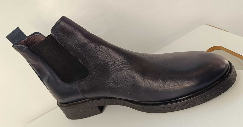 Ghete chelsea 44 plain toe Lavoratione Artigianale piele naturala moal