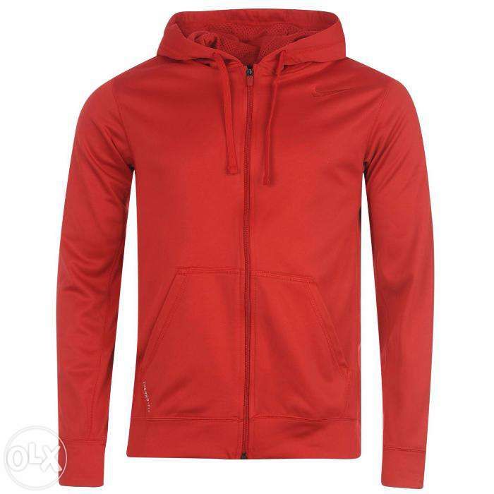 Nike hanorac pentru barbati bluza trening marimea xl rosu Therma-Fit