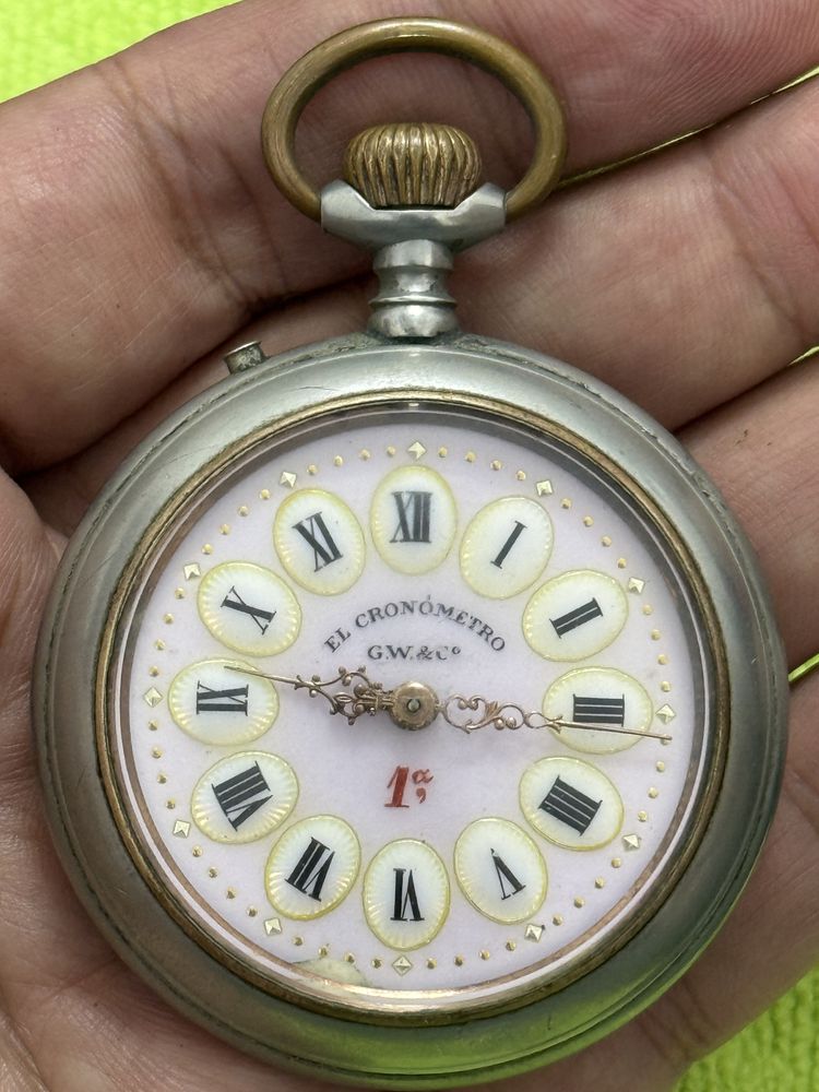 Ceas de buzunar colectie vintage El Cronometro GW&Co vintage