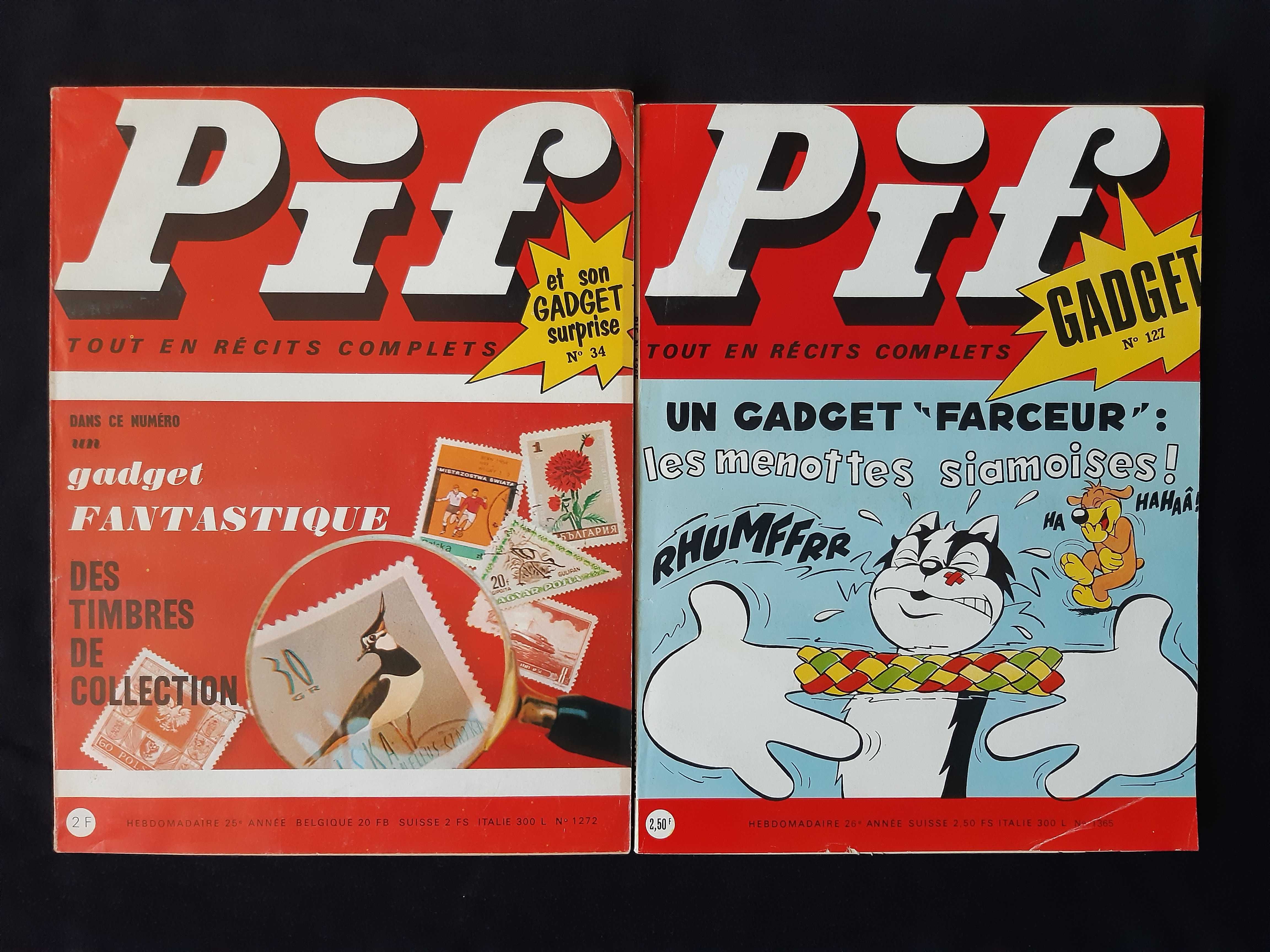 Лот Стари Френски Списания Pif Gadjet