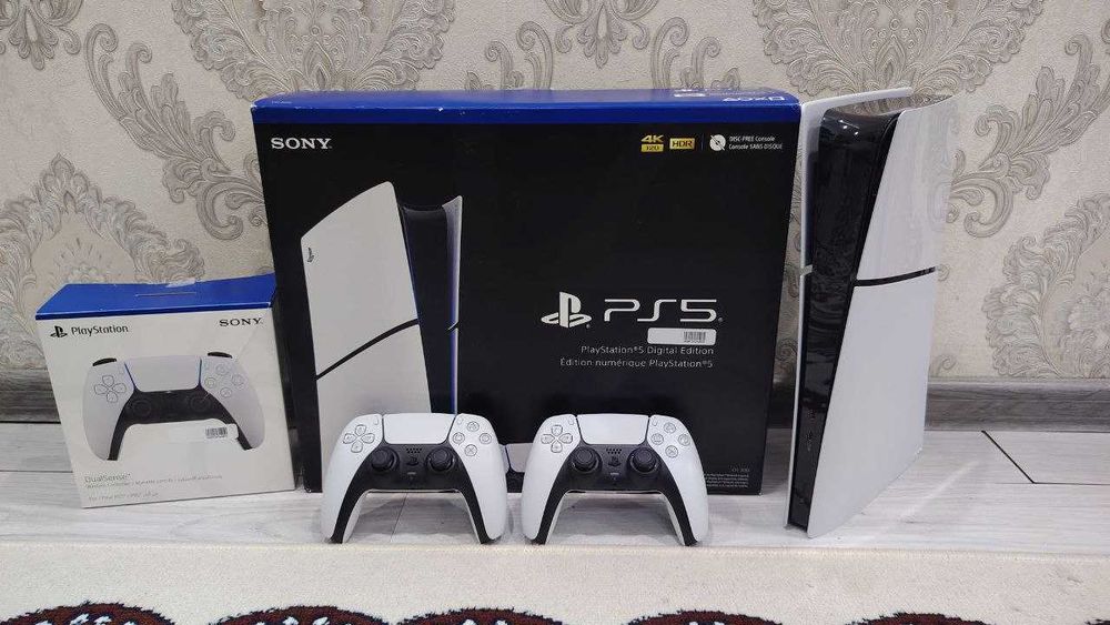PlayStation 5 slim Yevropa region в Новий состояние 2джойстик игры